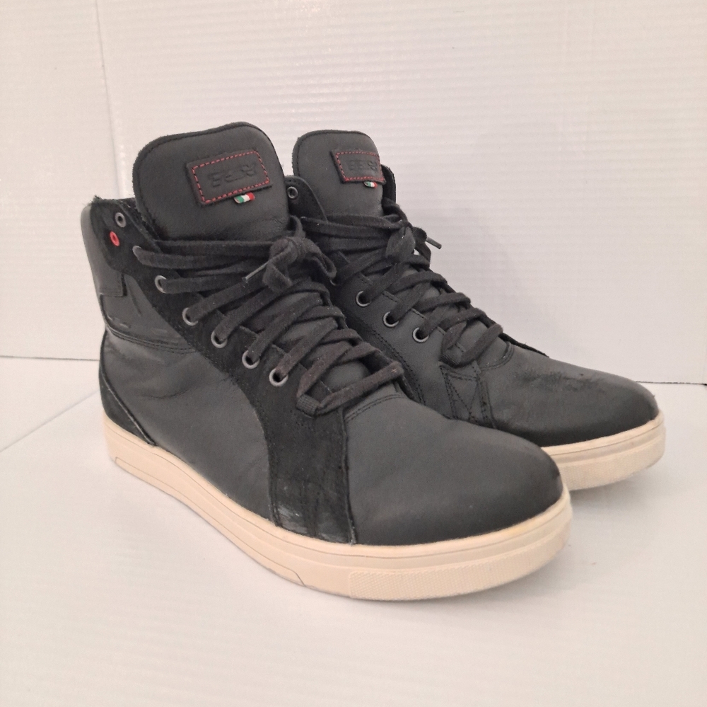 TCX 9400W Street Ace WP Black Motorcycle Ankle Boots Men's US 10.5